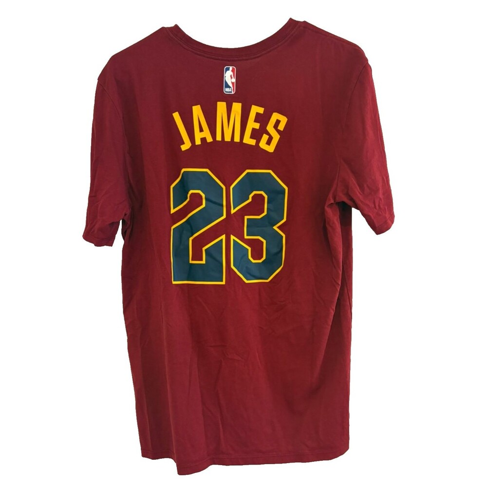 THE NIKE TEE Shirt Unisex LARGE NBA Cleveland Cavs #23 LeBron James Dri-Fit Knit